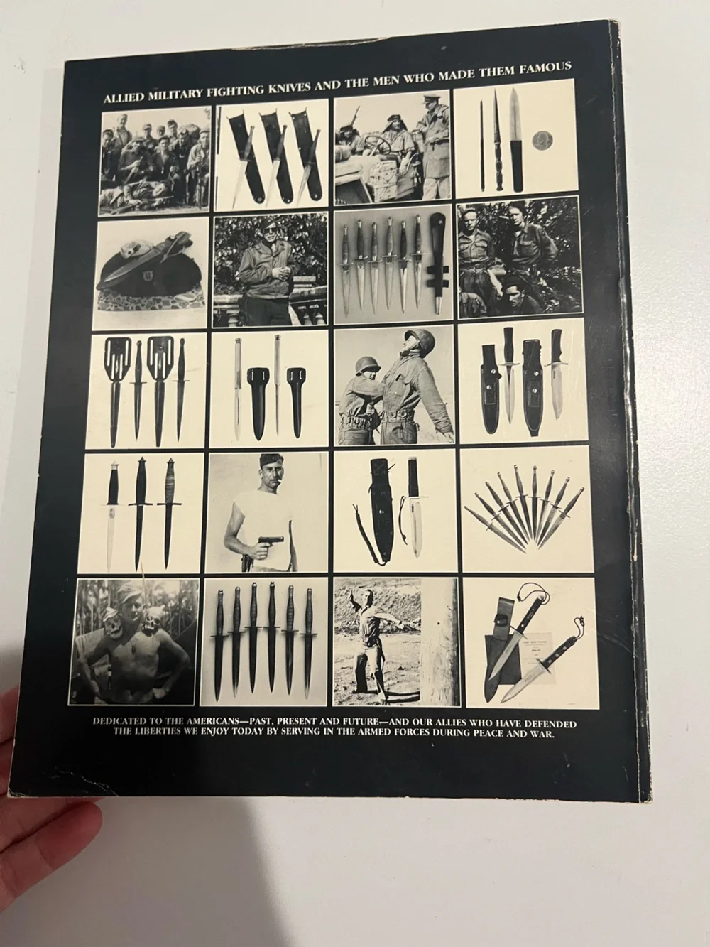 Military Fighting Knives Book - Black & White Cover